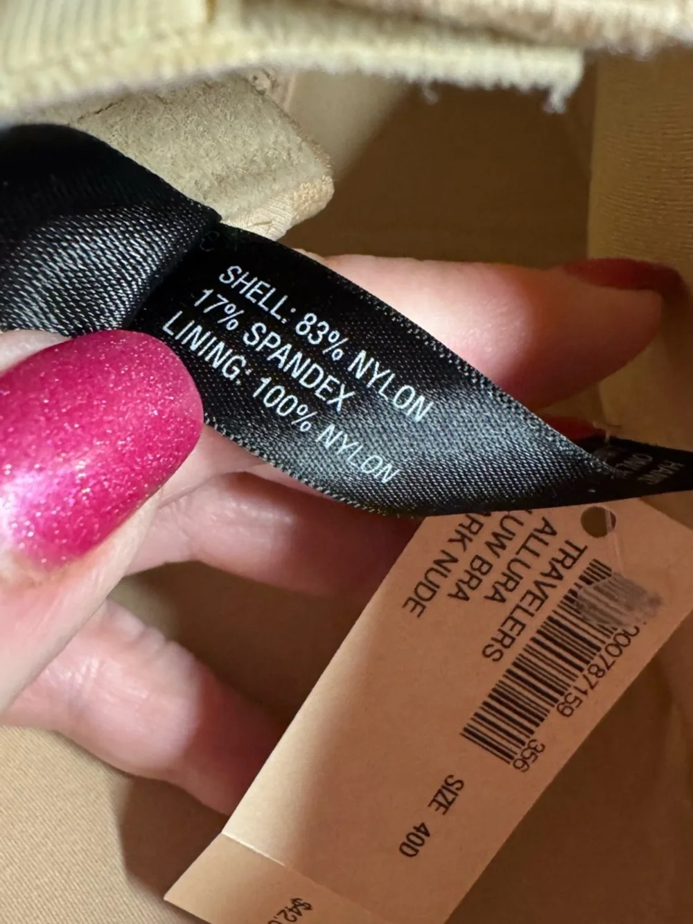 NWT Soma by Chico's Dark Nude Full Coverage Underwire Bra - 40D #12 - Picture 4 of 7